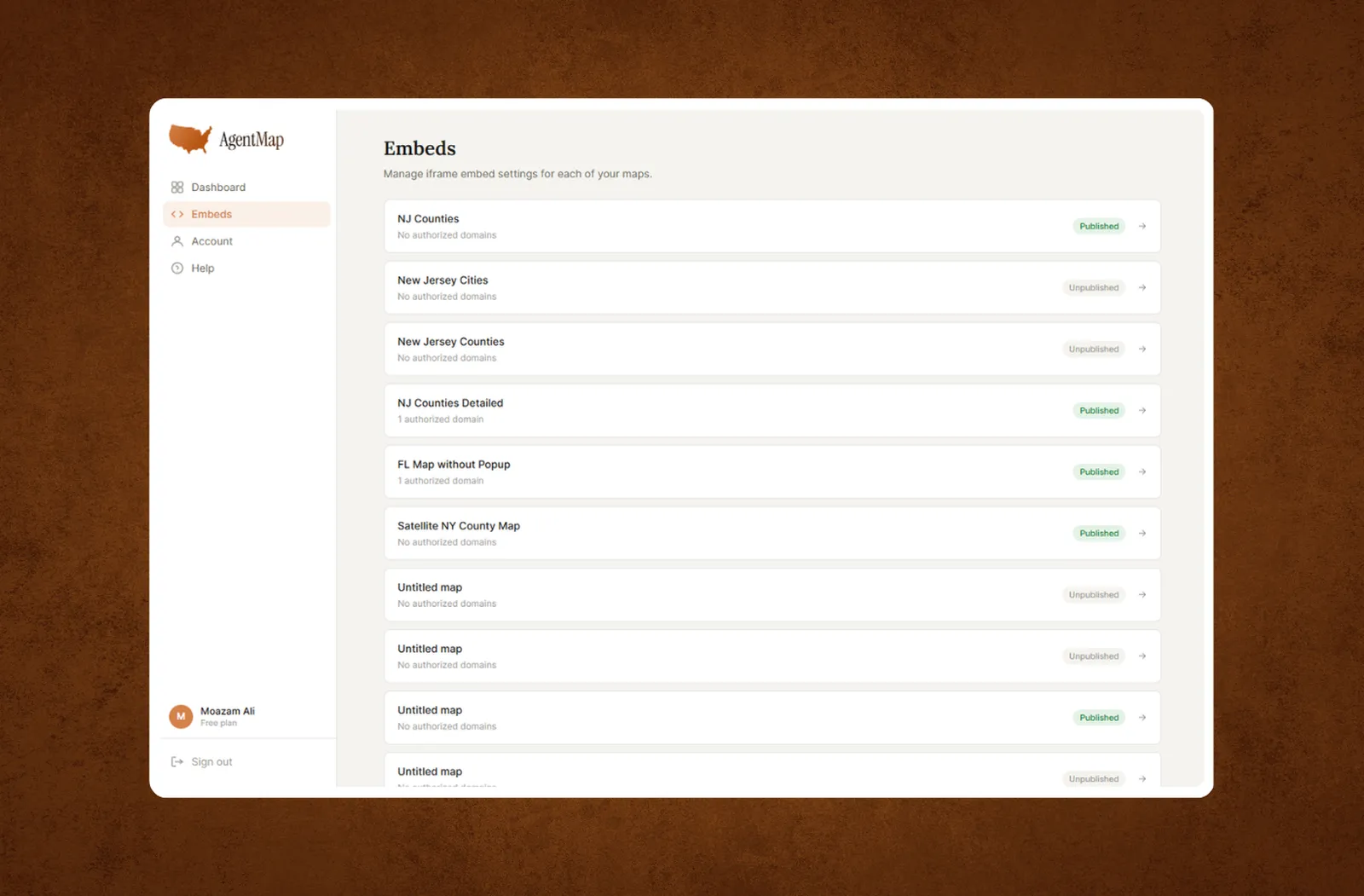 AgentMap product preview