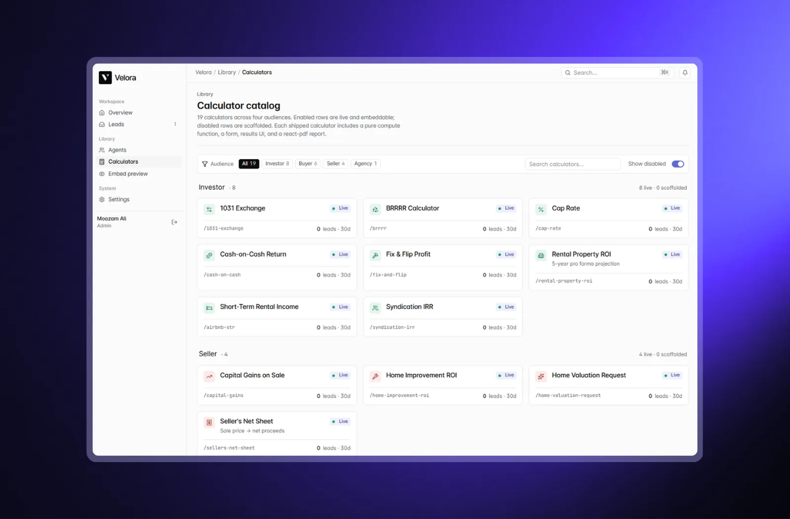 Velora product preview